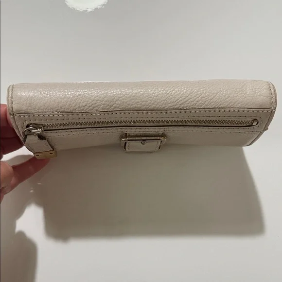 Michael Kors Beige Leather Wallet with Buckle - Picture 7 of 16